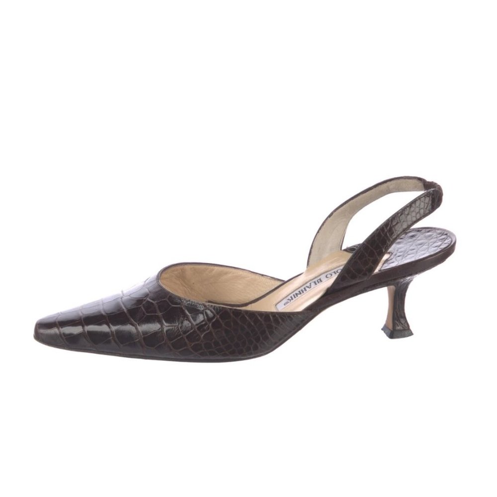 Manolo Blahnik Carolyne Kitten Heel